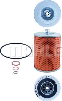 MAHLE OX 71D - Масляний фільтр autozip.com.ua