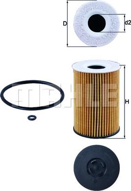 MAHLE OX 787D - Масляний фільтр autozip.com.ua