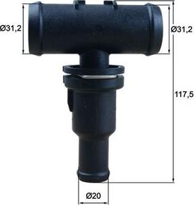 MAHLE TH 53 75 - Термостат, охолоджуюча рідина autozip.com.ua