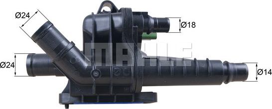 MAHLE TH 66 83 - Термостат, охолоджуюча рідина autozip.com.ua