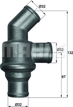 MAHLE TH 16 80 - Термостат, охолоджуюча рідина autozip.com.ua