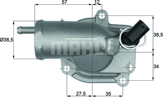 MAHLE TH 10 87 - Термостат, охолоджуюча рідина autozip.com.ua