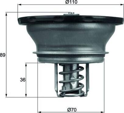 MAHLE THD 3 82 - Термостат, охолоджуюча рідина autozip.com.ua