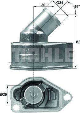 MAHLE TI 9 92 - Термостат, охолоджуюча рідина autozip.com.ua