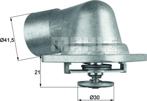 MAHLE TI 46 92D - Термостат, охолоджуюча рідина autozip.com.ua