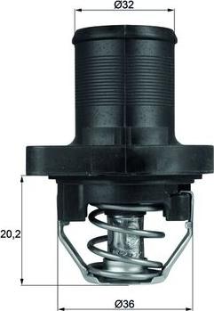 MAHLE TI 47 89 - Термостат, охолоджуюча рідина autozip.com.ua