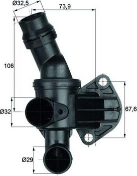 MAHLE TI 6 80 - Термостат, охолоджуюча рідина autozip.com.ua