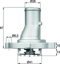 MAHLE TI 68 87D - Термостат, охолоджуюча рідина autozip.com.ua