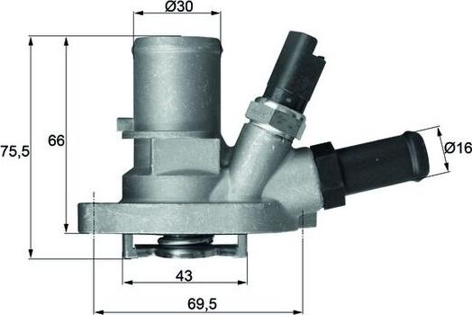 MAHLE TI 149 88 - Термостат, охолоджуюча рідина autozip.com.ua
