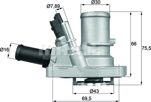 MAHLE TI 144 88 - Термостат, охолоджуюча рідина autozip.com.ua