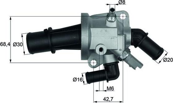 MAHLE TI 153 88 - Термостат, охолоджуюча рідина autozip.com.ua