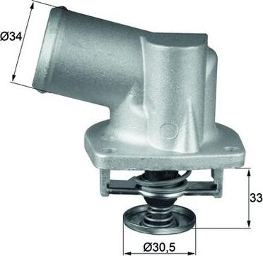 MAHLE TI 132 92D - Термостат, охолоджуюча рідина autozip.com.ua