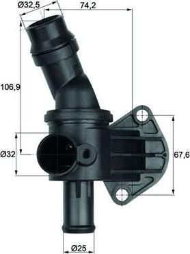 MAHLE TI 8 87 - Термостат, охолоджуюча рідина autozip.com.ua