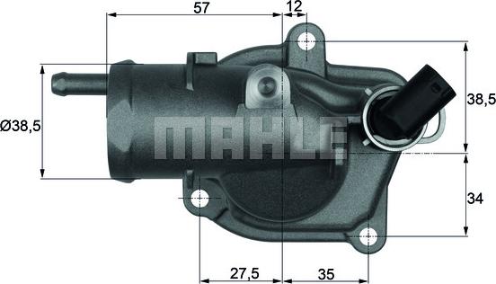MAHLE TI 31 87 - Термостат, охолоджуюча рідина autozip.com.ua