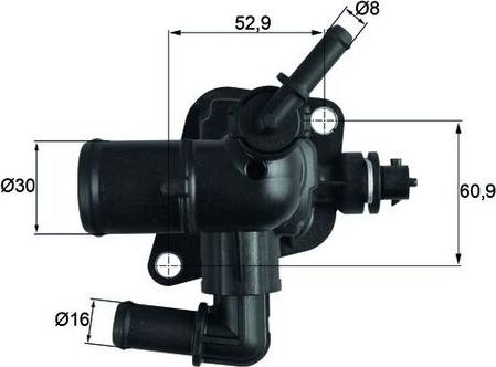 MAHLE TI 251 88D - Термостат, охолоджуюча рідина autozip.com.ua