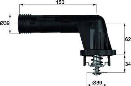 MAHLE TI 20 95 - Термостат, охолоджуюча рідина autozip.com.ua