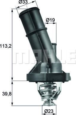 MAHLE TI 202 90 - Термостат, охолоджуюча рідина autozip.com.ua