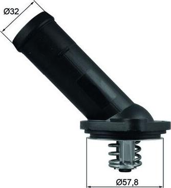 MAHLE TI 225 92D - Термостат, охолоджуюча рідина autozip.com.ua