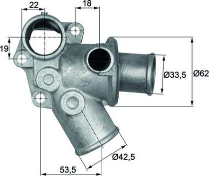 MAHLE TI 73 80D - Термостат, охолоджуюча рідина autozip.com.ua