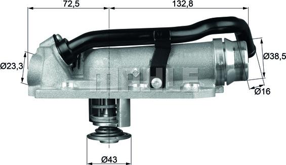 MAHLE TM 8 105 - Термостат, охолоджуюча рідина autozip.com.ua