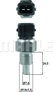 MAHLE TSE 16 - Датчик, температура охолоджуючої рідини autozip.com.ua