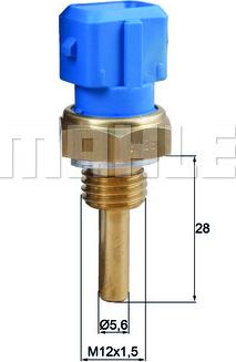 MAHLE TSE 12 - Датчик, температура охолоджуючої рідини autozip.com.ua