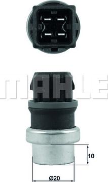 MAHLE TSE 24 - Датчик, температура охолоджуючої рідини autozip.com.ua