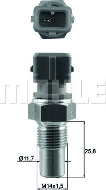 MAHLE TSE 20 - Датчик, температура охолоджуючої рідини autozip.com.ua