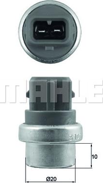 MAHLE TSE 23 - Датчик, температура охолоджуючої рідини autozip.com.ua