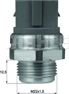MAHLE TSW 49D - Термовимикач, вентилятор радіатора / кондиціонера autozip.com.ua