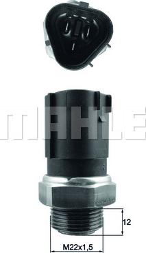 MAHLE TSW 65 - Термовимикач, вентилятор радіатора / кондиціонера autozip.com.ua