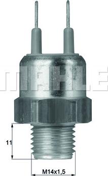 MAHLE TSW 16 - Термовимикач, вентилятор радіатора / кондиціонера autozip.com.ua