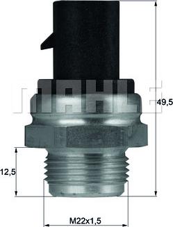 MAHLE TSW 13D - Термовимикач, вентилятор радіатора / кондиціонера autozip.com.ua