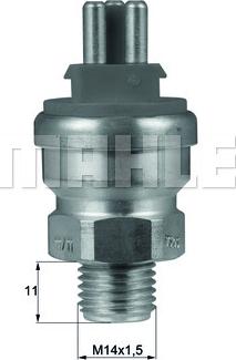 MAHLE TSW 34D - Термовимикач, вентилятор радіатора / кондиціонера autozip.com.ua
