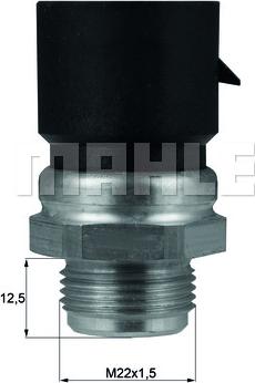 MAHLE TSW 36D - Термовимикач, вентилятор радіатора / кондиціонера autozip.com.ua