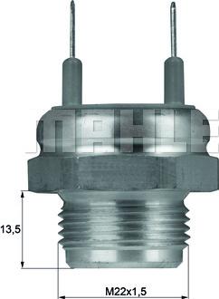 MAHLE TSW 2 - Термовимикач, вентилятор радіатора / кондиціонера autozip.com.ua