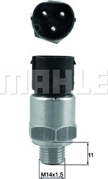 MAHLE TSW 74 - Термовимикач, вентилятор радіатора / кондиціонера autozip.com.ua