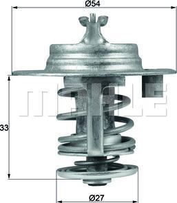 MAHLE TX 95 83D - Термостат, охолоджуюча рідина autozip.com.ua