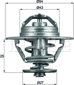 MAHLE TX 93 83D - Термостат, охолоджуюча рідина autozip.com.ua