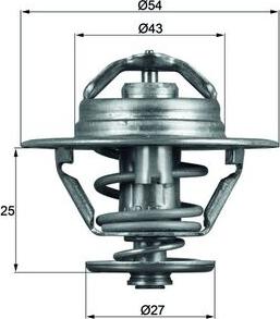 MAHLE TX 93 79D - Термостат, охолоджуюча рідина autozip.com.ua