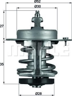 MAHLE TX 69 79 - Термостат, охолоджуюча рідина autozip.com.ua