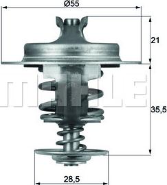 MAHLE TX 67 83 D - Термостат, охолоджуюча рідина autozip.com.ua