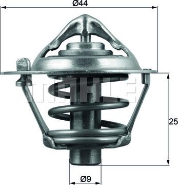 MAHLE TX 113 82D - Термостат, охолоджуюча рідина autozip.com.ua