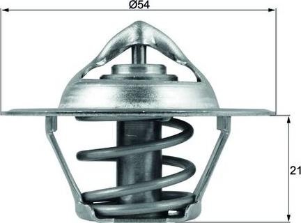 MAHLE TX 112 83D - Термостат, охолоджуюча рідина autozip.com.ua