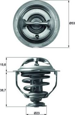 MAHLE TX 117 95D - Термостат, охолоджуюча рідина autozip.com.ua
