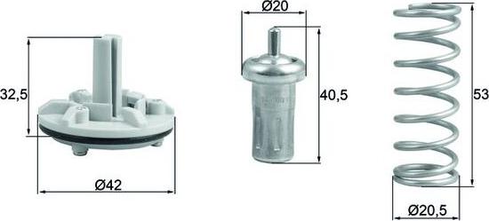 MAHLE TX 183 80D - Термостат, охолоджуюча рідина autozip.com.ua