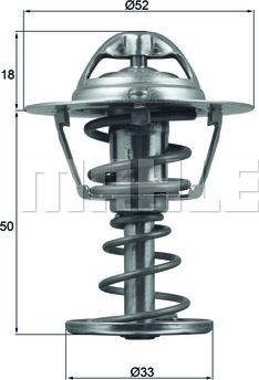 MAHLE TX 126 82D - Термостат, охолоджуюча рідина autozip.com.ua