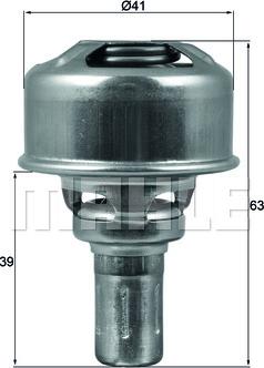 MAHLE TX 174 86 - Термостат, охолоджуюча рідина autozip.com.ua