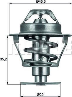MAHLE TX 81 89D - Термостат, охолоджуюча рідина autozip.com.ua