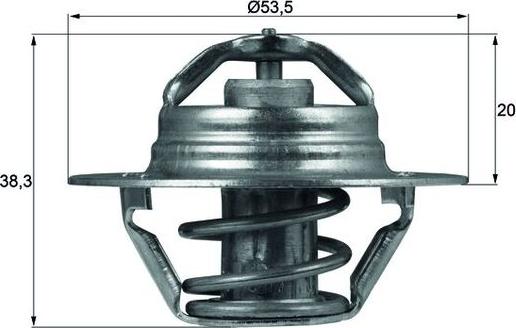 MAHLE TX 88 88D - Термостат, охолоджуюча рідина autozip.com.ua